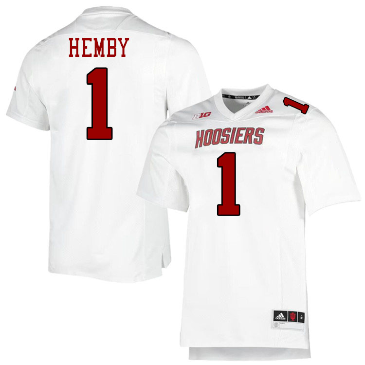 Roman Hemby Indiana Jerssey,Indiana University Hooisers Football Jersey,Uniforms-Retro White
